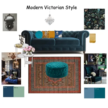 Modern Victorian Style Interior Design Mood Board by marieselene on Style Sourcebook