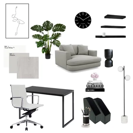 Study Interior Design Mood Board by 16 Manor on Style Sourcebook