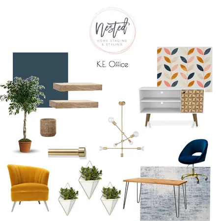 Kali Eden Office Interior Design Mood Board by nestedhomestyling on Style Sourcebook