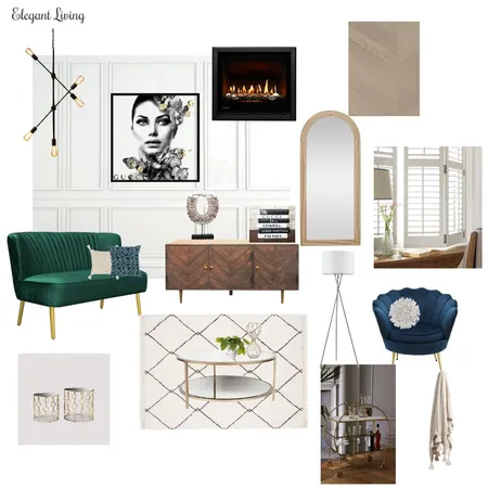 Elegant Living Interior Design Mood Board by Tiffany Chetcuti on Style Sourcebook