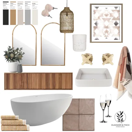 Bathroom Interior Design Mood Board by Oleander & Finch Interiors on Style Sourcebook