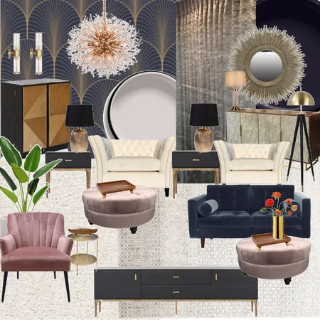 ArtDeco Sample board Interior Design Mood Board by Meshell on Style Sourcebook