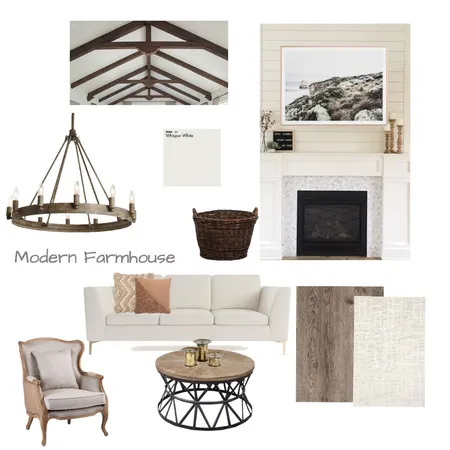 Modern Farmhouse Interior Design Mood Board by Djaylah on Style Sourcebook