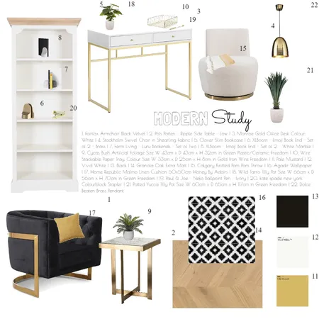 STUDY Interior Design Mood Board by emilyshort on Style Sourcebook