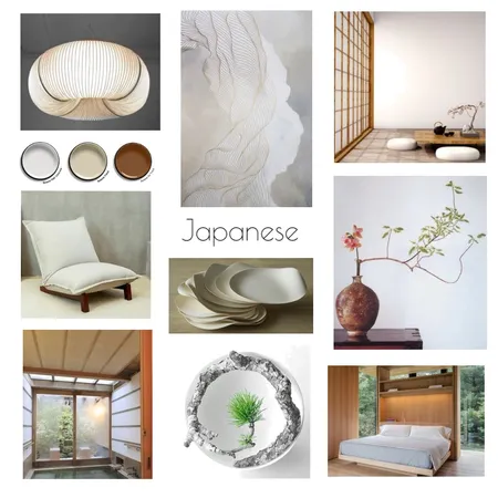 Japanese Interior Design Mood Board by Marina Yates on Style Sourcebook