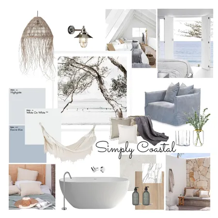 Simply Coastal Interior Design Mood Board by K A N L A    P E R L A on Style Sourcebook