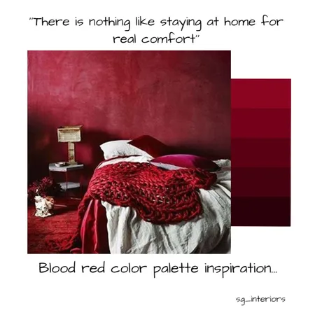 blood red Interior Design Mood Board by sginteriors on Style Sourcebook