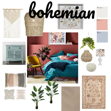 Mod 3 boho Interior Design Mood Board by Christin on Style Sourcebook