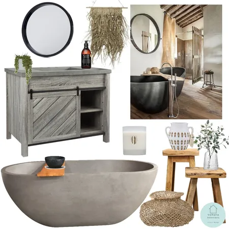 wabi sabi bathroom Interior Design Mood Board by Valhalla Interiors on Style Sourcebook