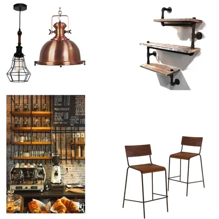 Industrial cafe Interior Design Mood Board by Emily on Style Sourcebook