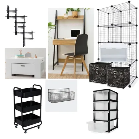 Boys Room B+W Interior Design Mood Board by HomeStagingWaitaki on Style Sourcebook