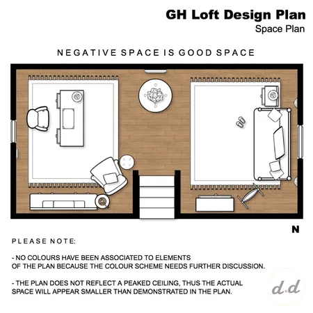 GH Loft Design Plan - Floor Plan & Notes Interior Design Mood Board by dieci.design on Style Sourcebook