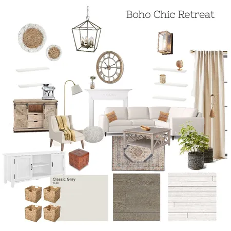 Boho Chic Retreat Interior Design Mood Board by Kmanntai on Style Sourcebook