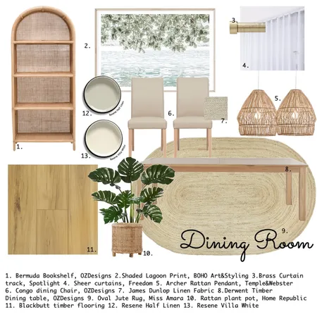 Module 9 Dining Interior Design Mood Board by Leafdesigns on Style Sourcebook