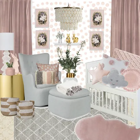 Girl Nursey Interior Design Mood Board by Danielle Pearson on Style Sourcebook