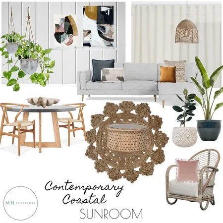 Contemporary Coastal Sunroom2 Interior Design Mood Board by MichH on Style Sourcebook