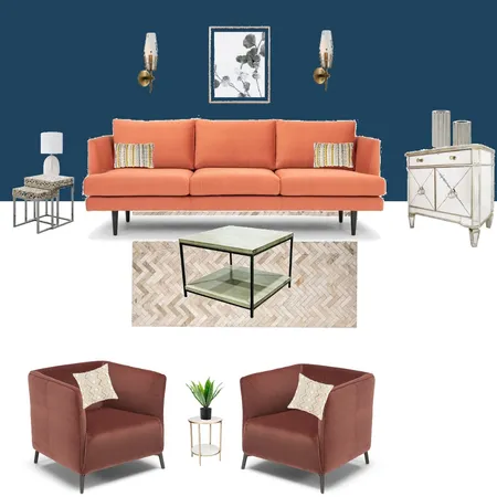 Complementary Style Living Room Interior Design Mood Board by Reveur Decor on Style Sourcebook