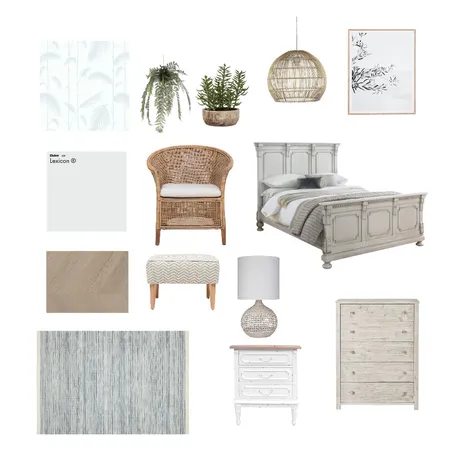 Coastal Bedroom Interior Design Mood Board by Abena on Style Sourcebook