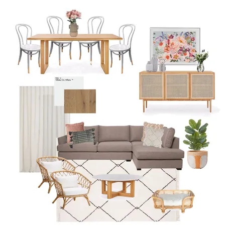 Living & Dining Concept Interior Design Mood Board by Jorja Clair Interiors on Style Sourcebook