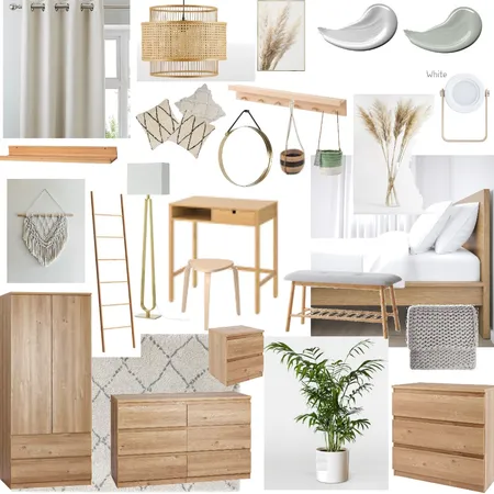 Janie's Bedroom - Final Interior Design Mood Board by Jacko1979 on Style Sourcebook