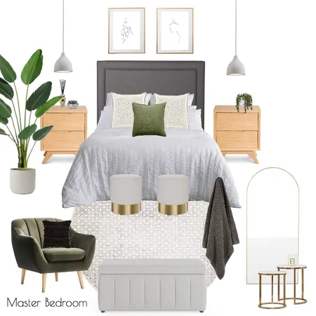 J & H - Master Bedroom 6.0 Interior Design Mood Board by Abbye Louise on Style Sourcebook