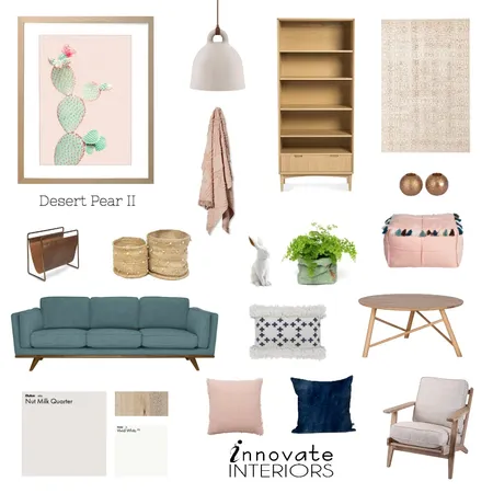 Innovate Interiors Desert Pear Lounge Room Interior Design Mood Board by Innovate Interiors on Style Sourcebook