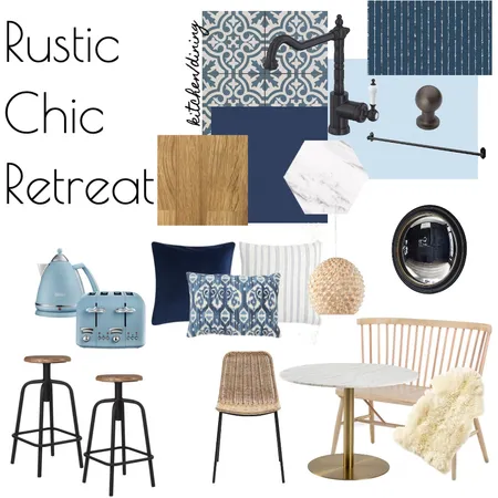 Rustic Chic Retreat - 001 Interior Design Mood Board by RLInteriors on Style Sourcebook