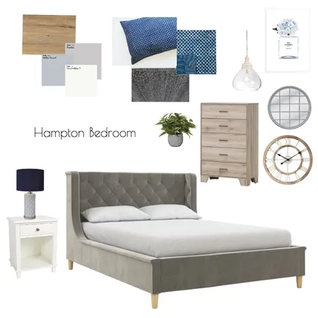 hampton bedroom Interior Design Mood Board by jessiegarlick on Style Sourcebook