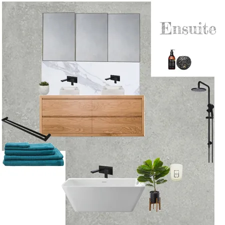 Modern Ensuite Interior Design Mood Board by Ajmack on Style Sourcebook