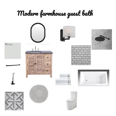 Modern farmhouse bath Interior Design Mood Board by janet.hope on Style Sourcebook