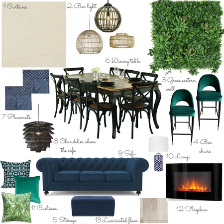 Dining Interior Design Mood Board by Irina Sadrieva on Style Sourcebook