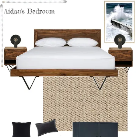 Aidan's Bedroom Interior Design Mood Board by Spruce Design Studio on Style Sourcebook