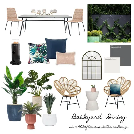 Laura Backyard Dining Interior Design Mood Board by Two Wildflowers on Style Sourcebook