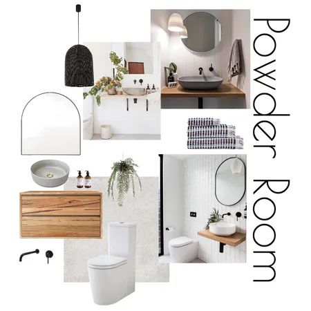 Powder Room Interior Design Mood Board by Edienoble on Style Sourcebook