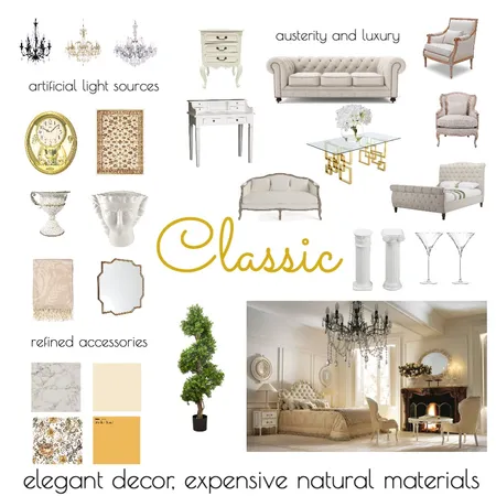 Classic Interior Design Mood Board by Johnna Ehmke on Style Sourcebook