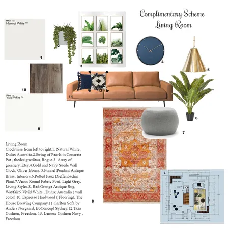 Scheme Triad 1950's Home Interior Design Mood Board by Jlw4587 on Style Sourcebook