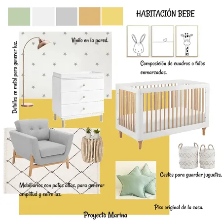 Habitaciòn Bebe Interior Design Mood Board by Estefi on Style Sourcebook