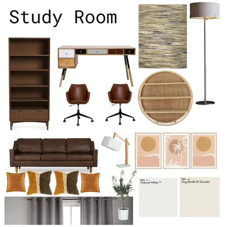 Mod 9 - Study Room Interior Design Mood Board by Sozi on Style Sourcebook