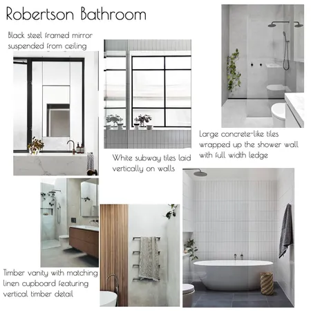 Robertson Bathroom Mood Interior Design Mood Board by AbbieHerniman on Style Sourcebook