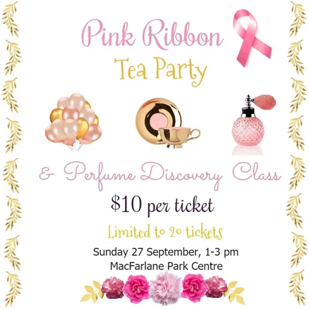 Pink Ribbon Tea Party poster 1 Interior Design Mood Board by G3ishadesign on Style Sourcebook