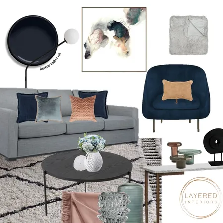 Moody Living Interior Design Mood Board by Layered Interiors on Style Sourcebook