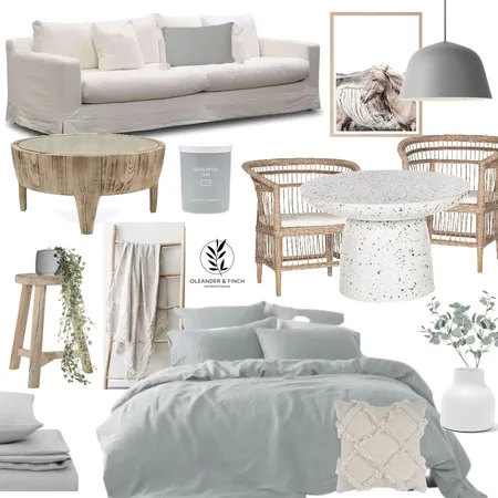 Eucalyptus Coastal Interior Design Mood Board by Oleander & Finch Interiors on Style Sourcebook