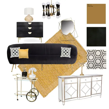 Hollywood Glam Interior Design Mood Board by Z.Alyce on Style Sourcebook