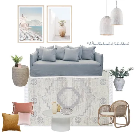 Beach & Boho blending Interior Design Mood Board by Kelly on Style Sourcebook