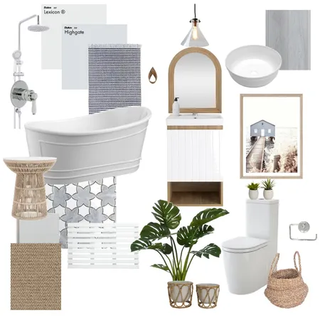 Coastal bathroom Interior Design Mood Board by Wonder on Style Sourcebook