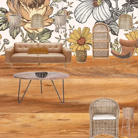 Bohemian Living Room Interior Design Mood Board by molliepeltier on Style Sourcebook