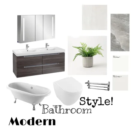 Modern Bathroom Interior Design Mood Board by sandandstoneshomes on Style Sourcebook