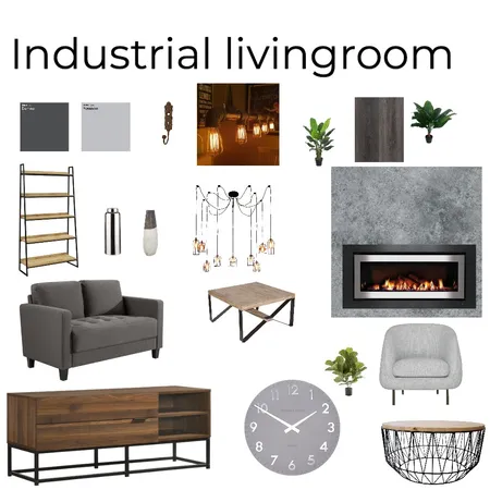 industrial living room CT Interior Design Mood Board by kaylamarie98 on Style Sourcebook