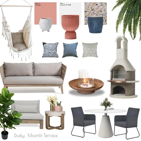 dusky moonlit terrace Interior Design Mood Board by sadiesinteriors on Style Sourcebook