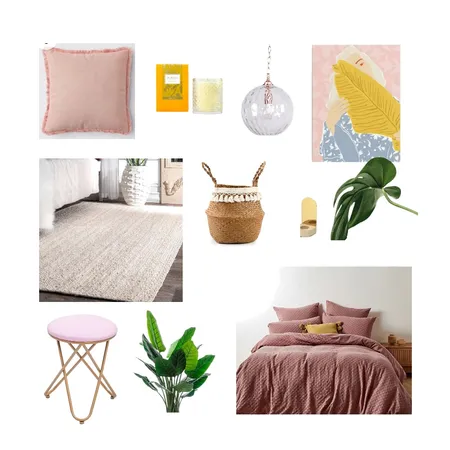 Spring Yellow and Pink Interior Design Mood Board by Steph Nereece on Style Sourcebook